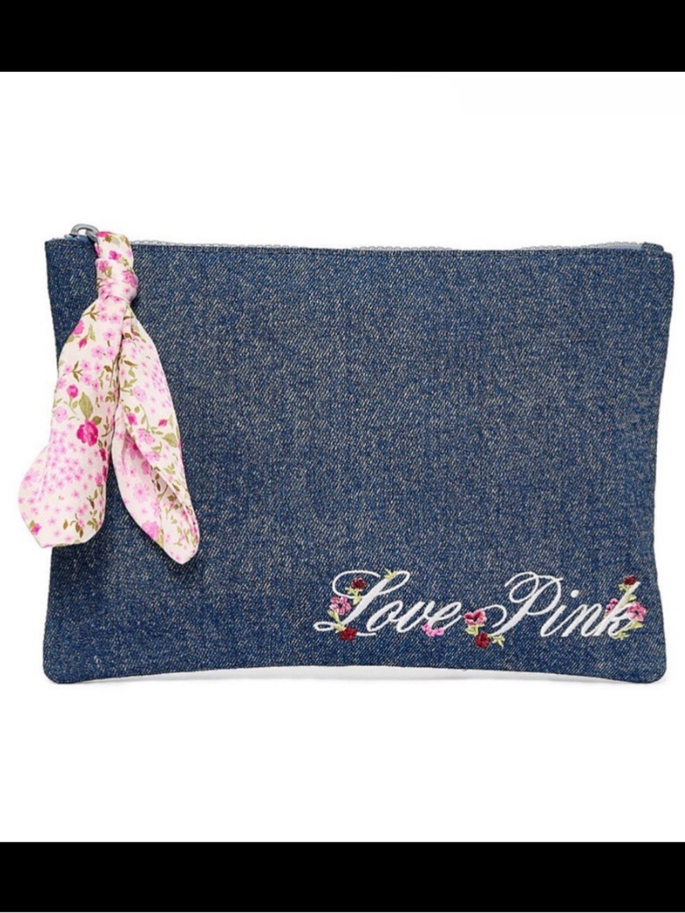 Victoria’s Secret PINK Denim Zip Pouch
